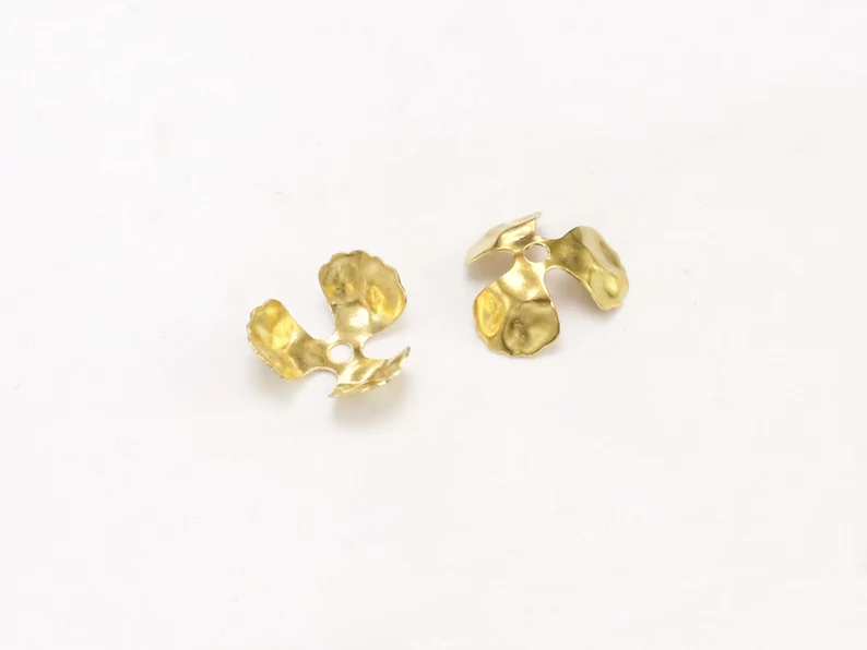 100 Stück Messing-Perlenkappen – Jewelry Making Gemstones Bewertung und Preis