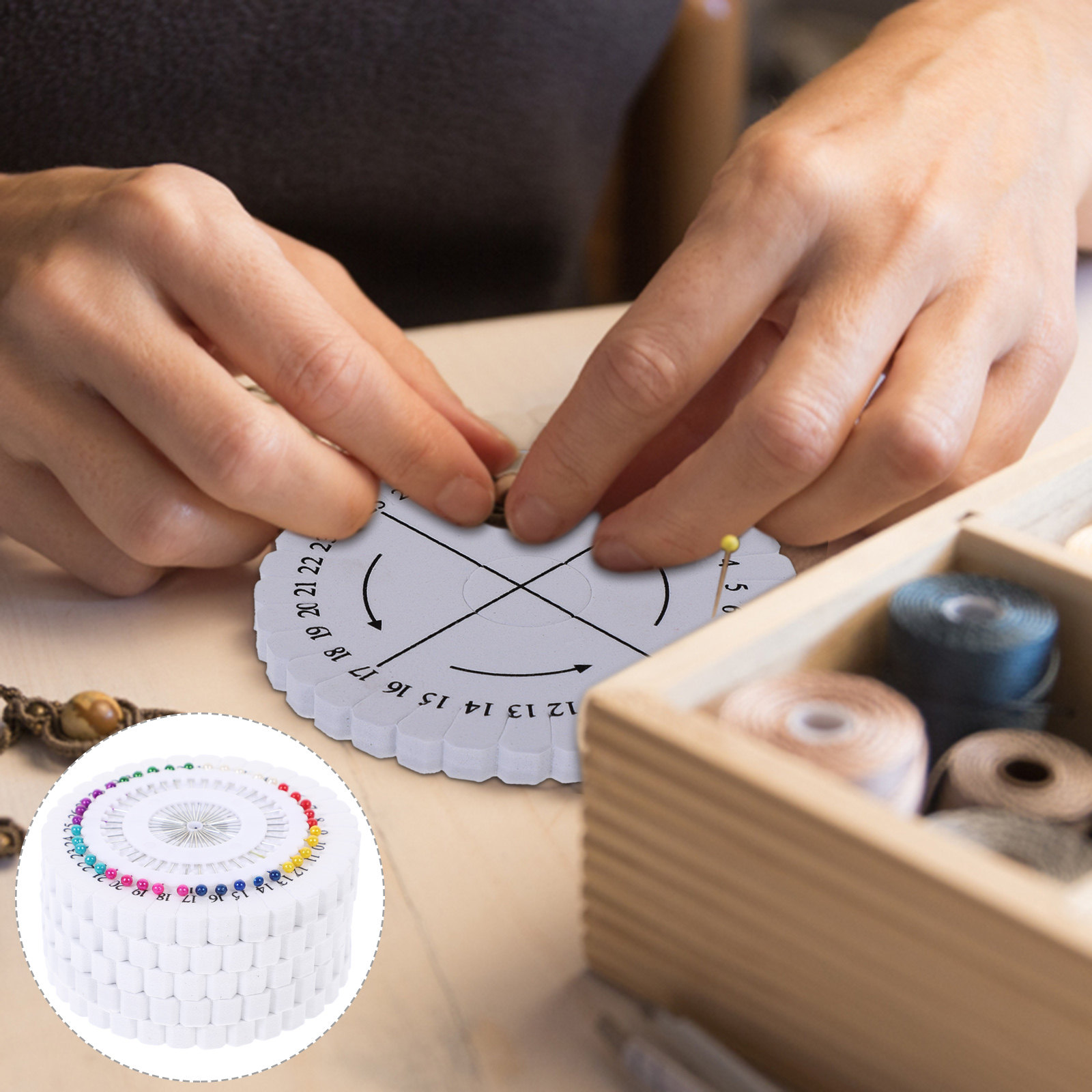 1 Set Kumihimo-Strickplatte, r – Jewelry Making Board Bewertung und Preis